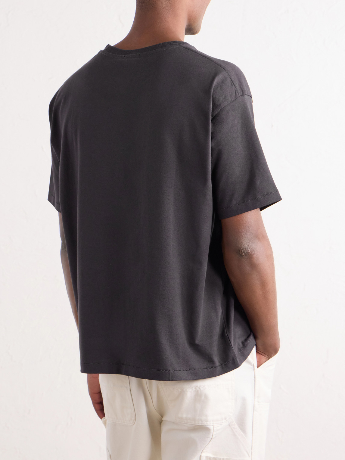 Studded Cotton-Jersey T-Shirt