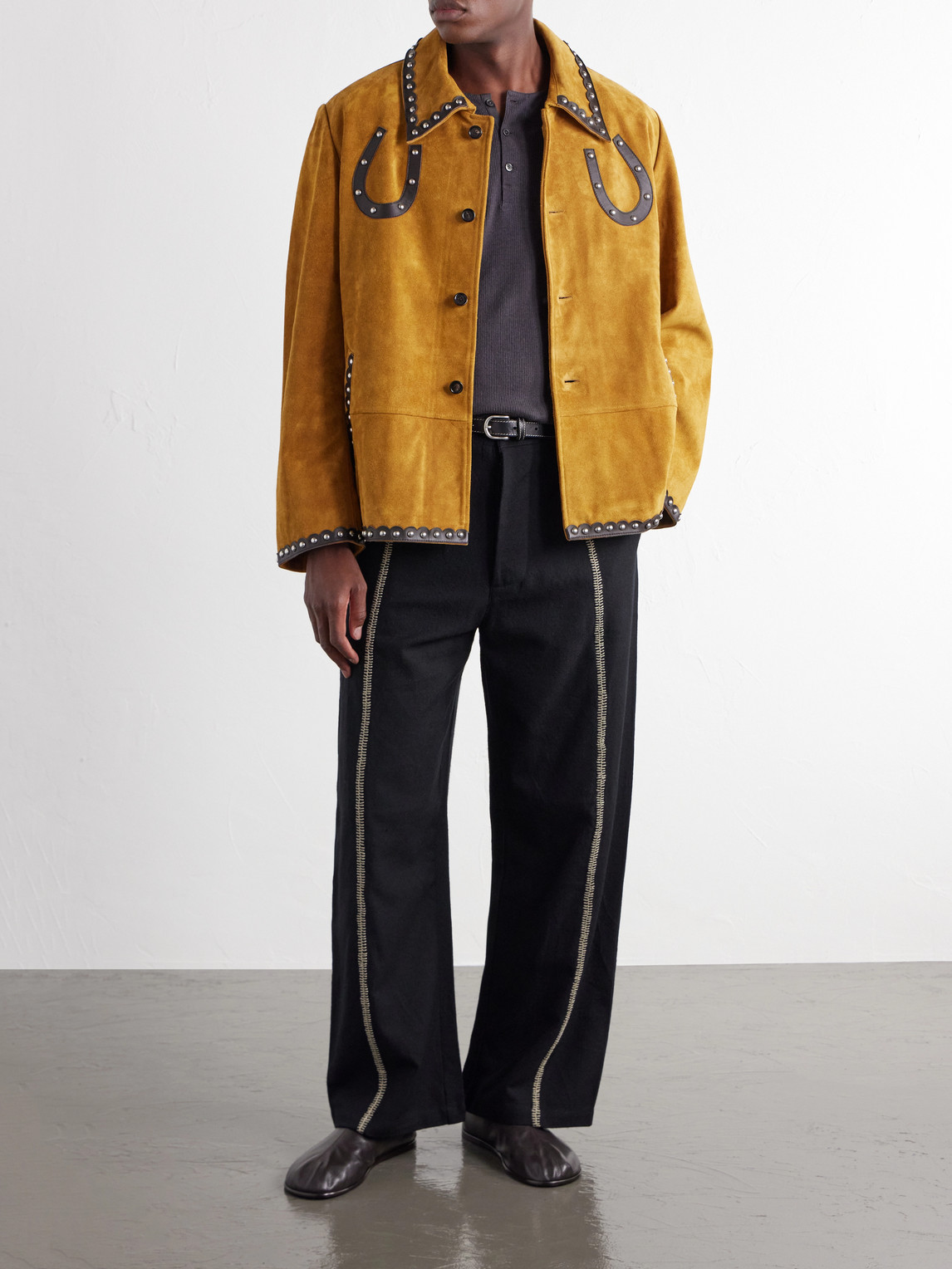 Carson Studded Leather