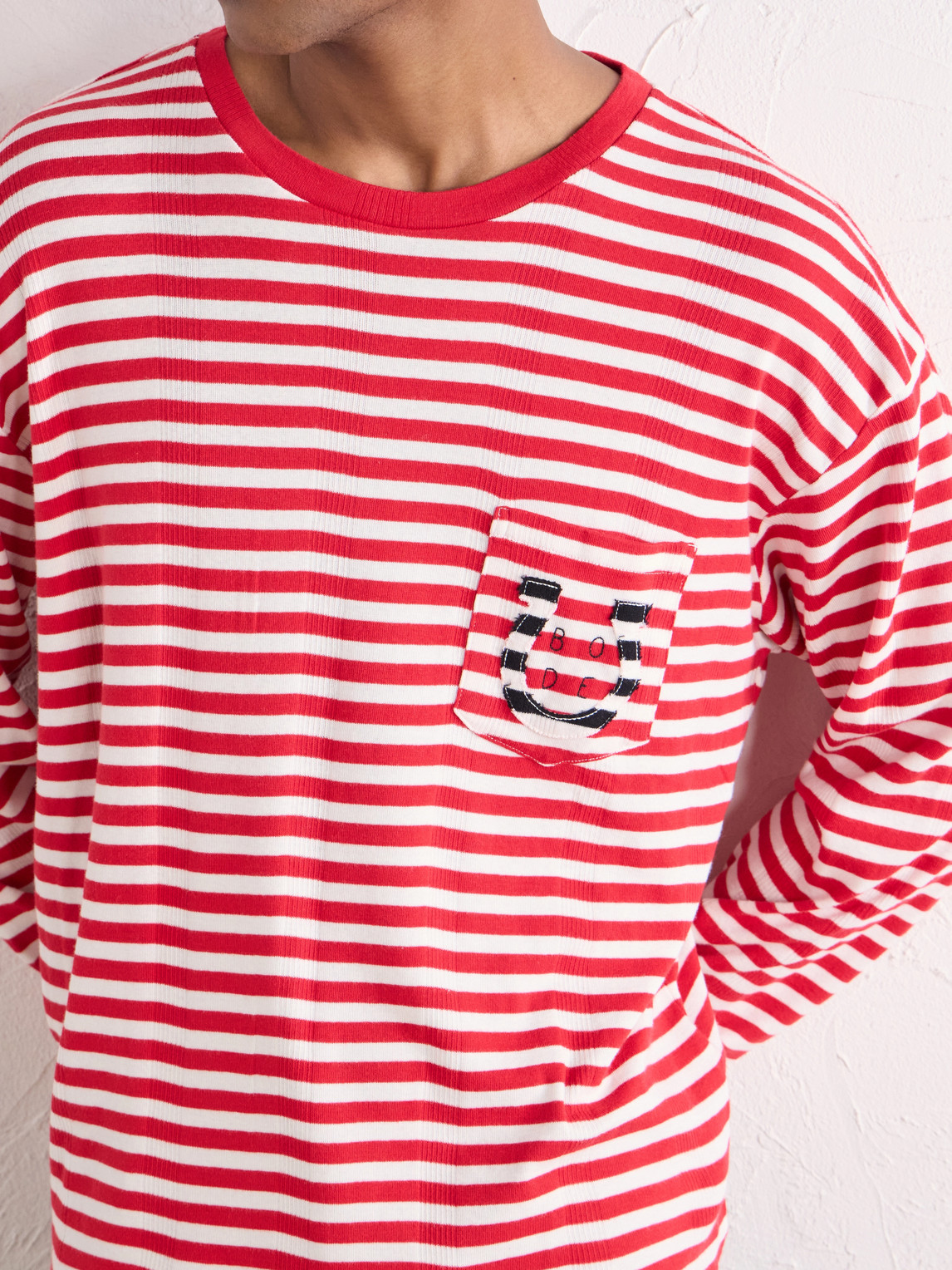 Logo-Embroidered Striped Ribbed Cotton-Jersey T-Shirt