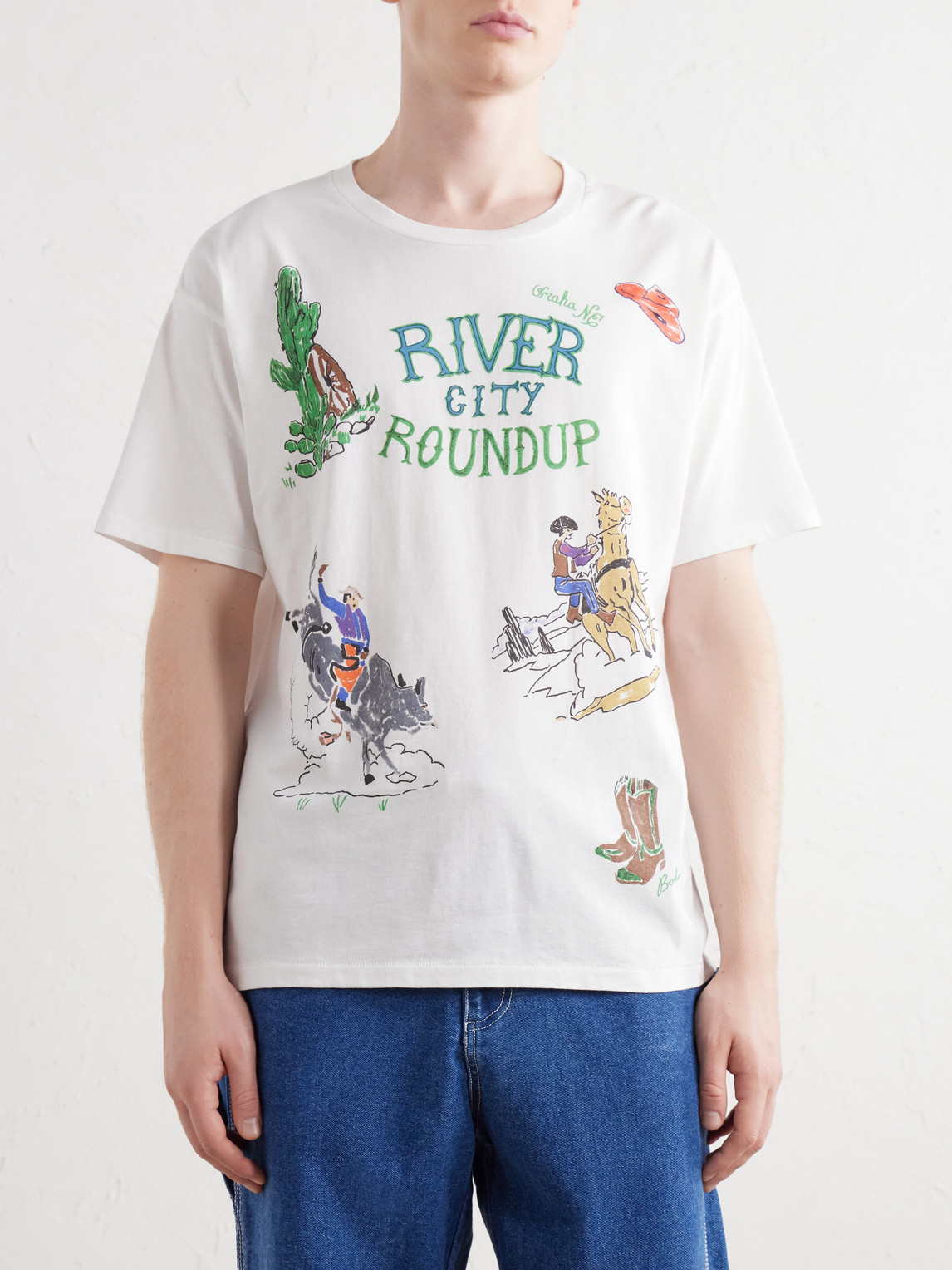 River City Printed Cotton-Jersey T-Shirt