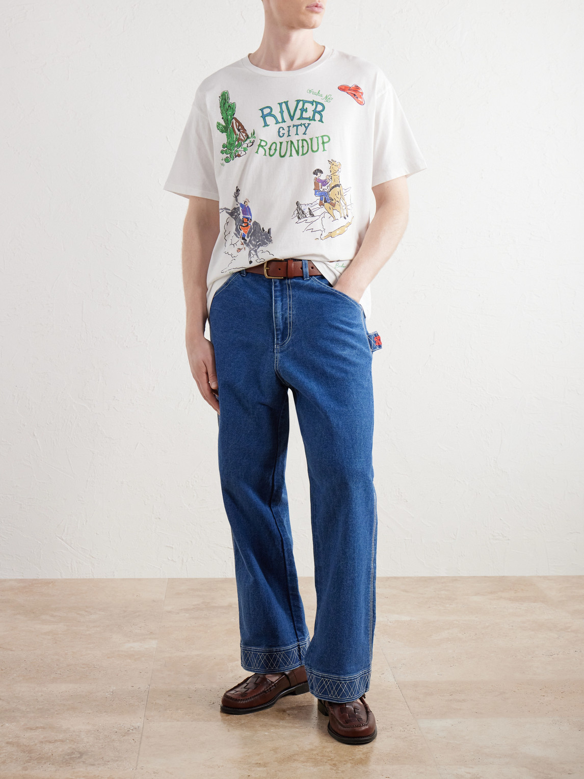 River City Printed Cotton-Jersey T-Shirt