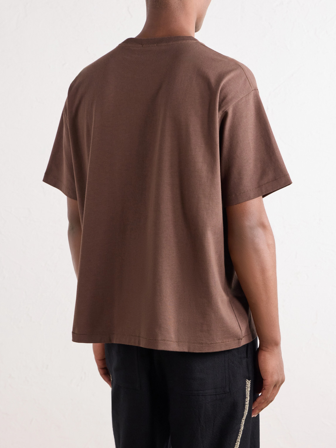 Sequin-Embellished Cotton-Jersey T-Shirt