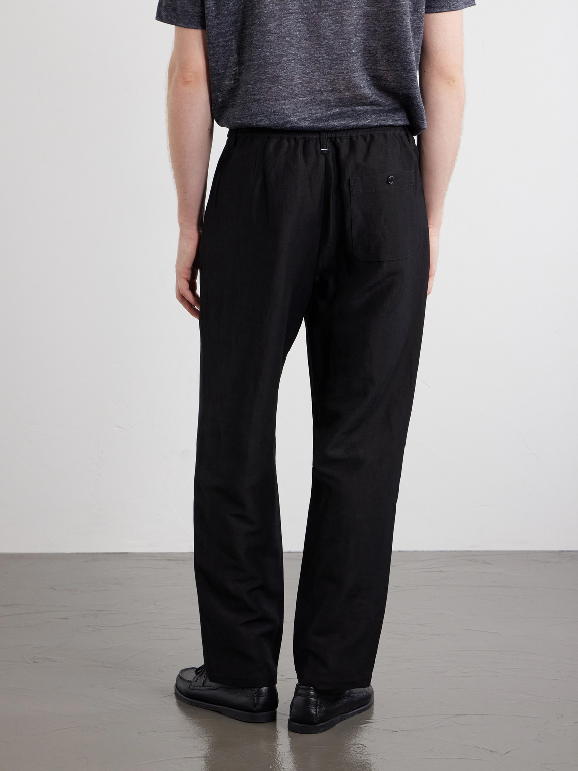Evan Straight-Leg Wool And Linen-Blend Trousers