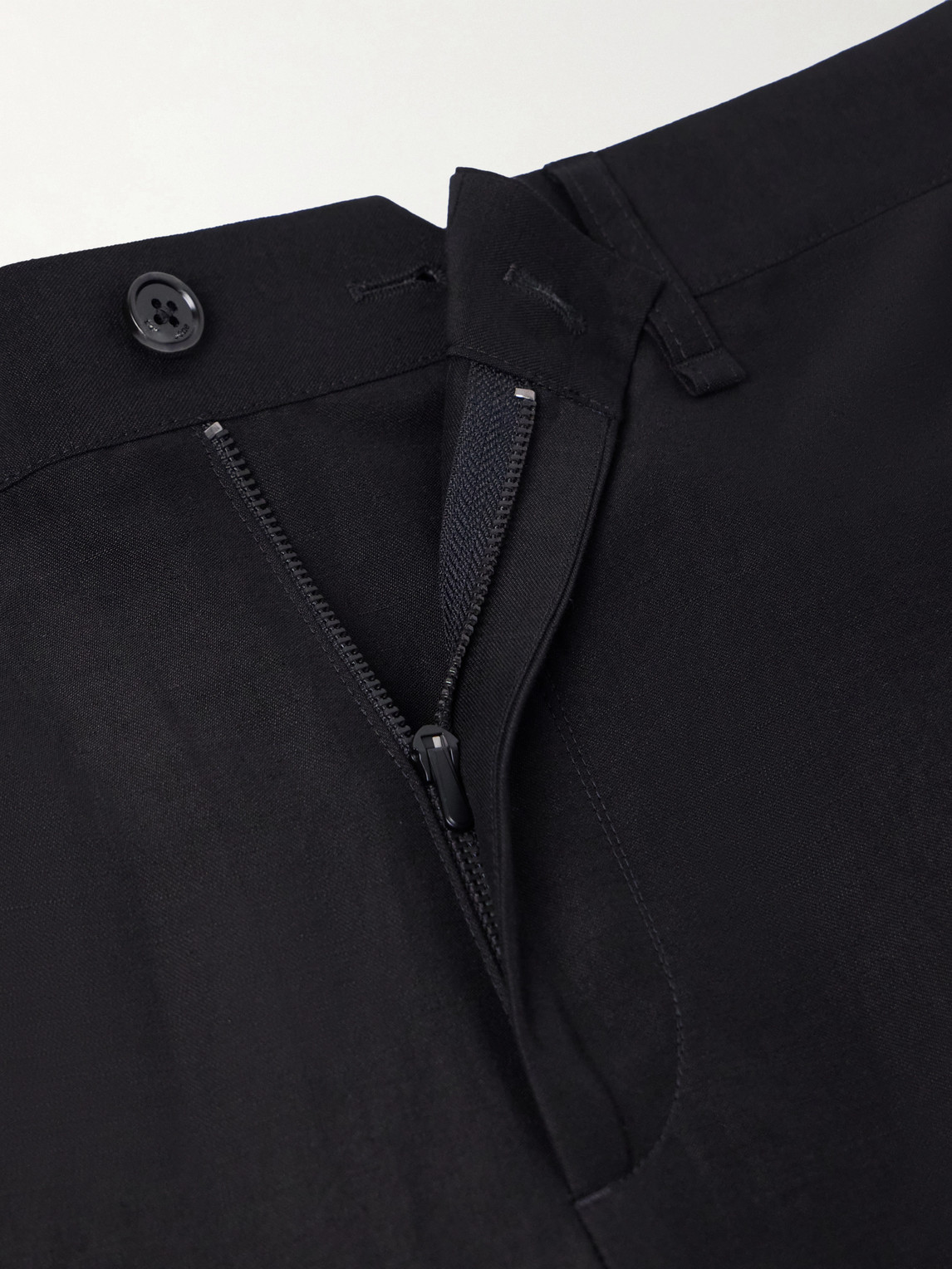 Evan Straight-Leg Wool And Linen-Blend Trousers