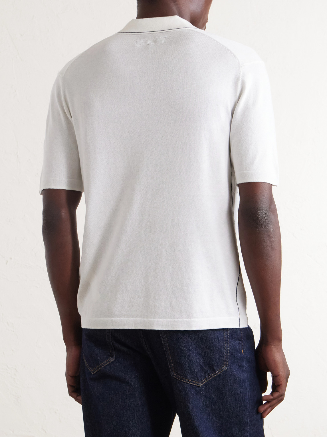 Conrad Cotton And Silk-Blend Polo Shirt