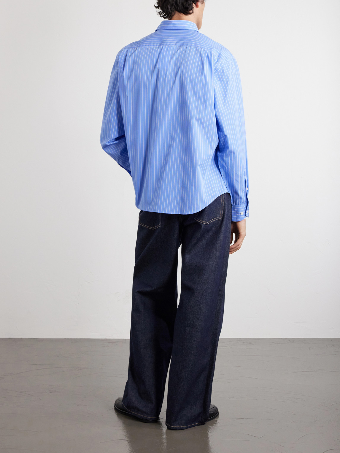 Striped Cotton-Poplin Shirt