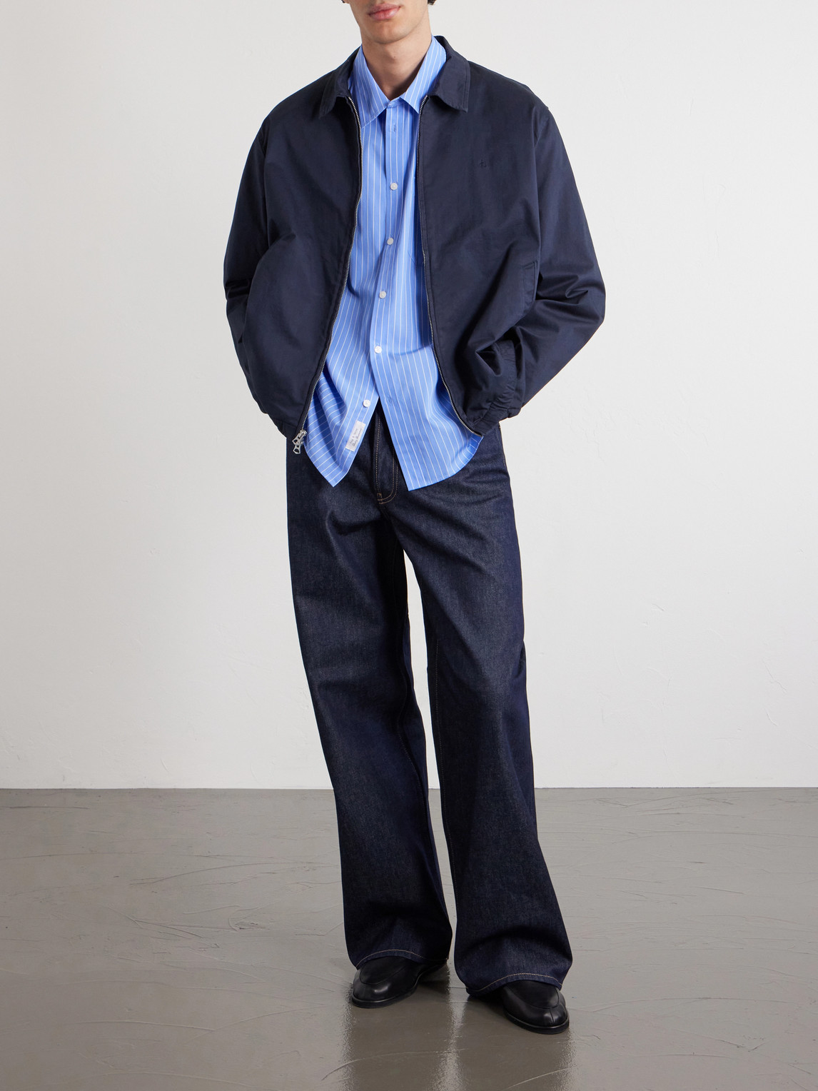 Striped Cotton-Poplin Shirt