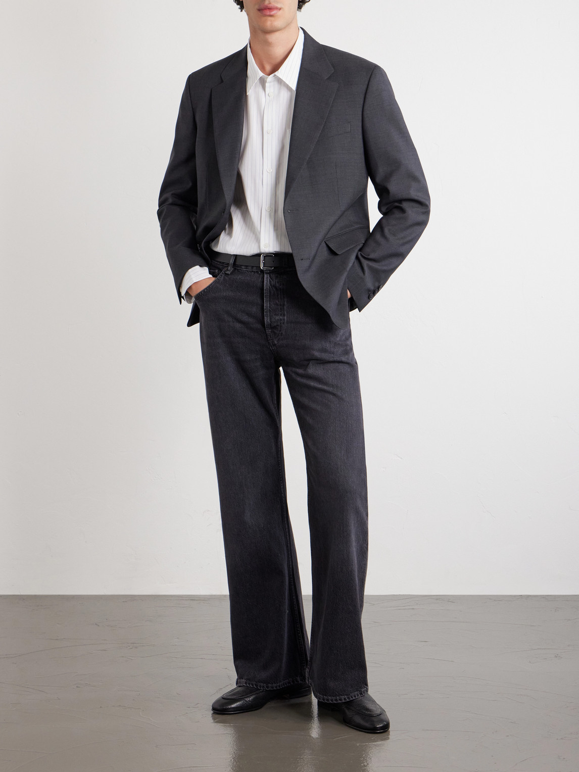 Striped Cotton-Poplin Shirt