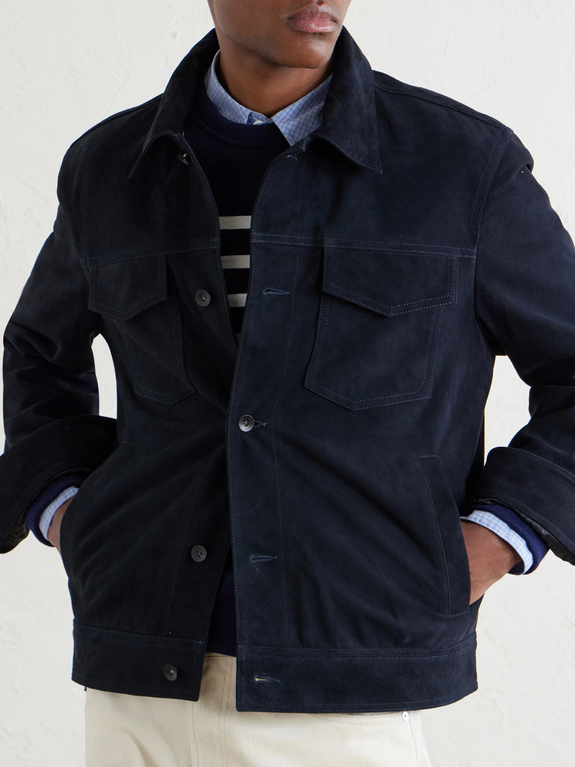 Suede Trucker Jacket