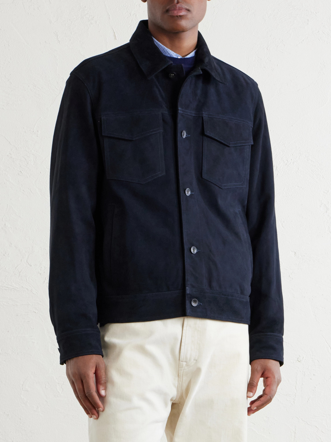 Suede Trucker Jacket