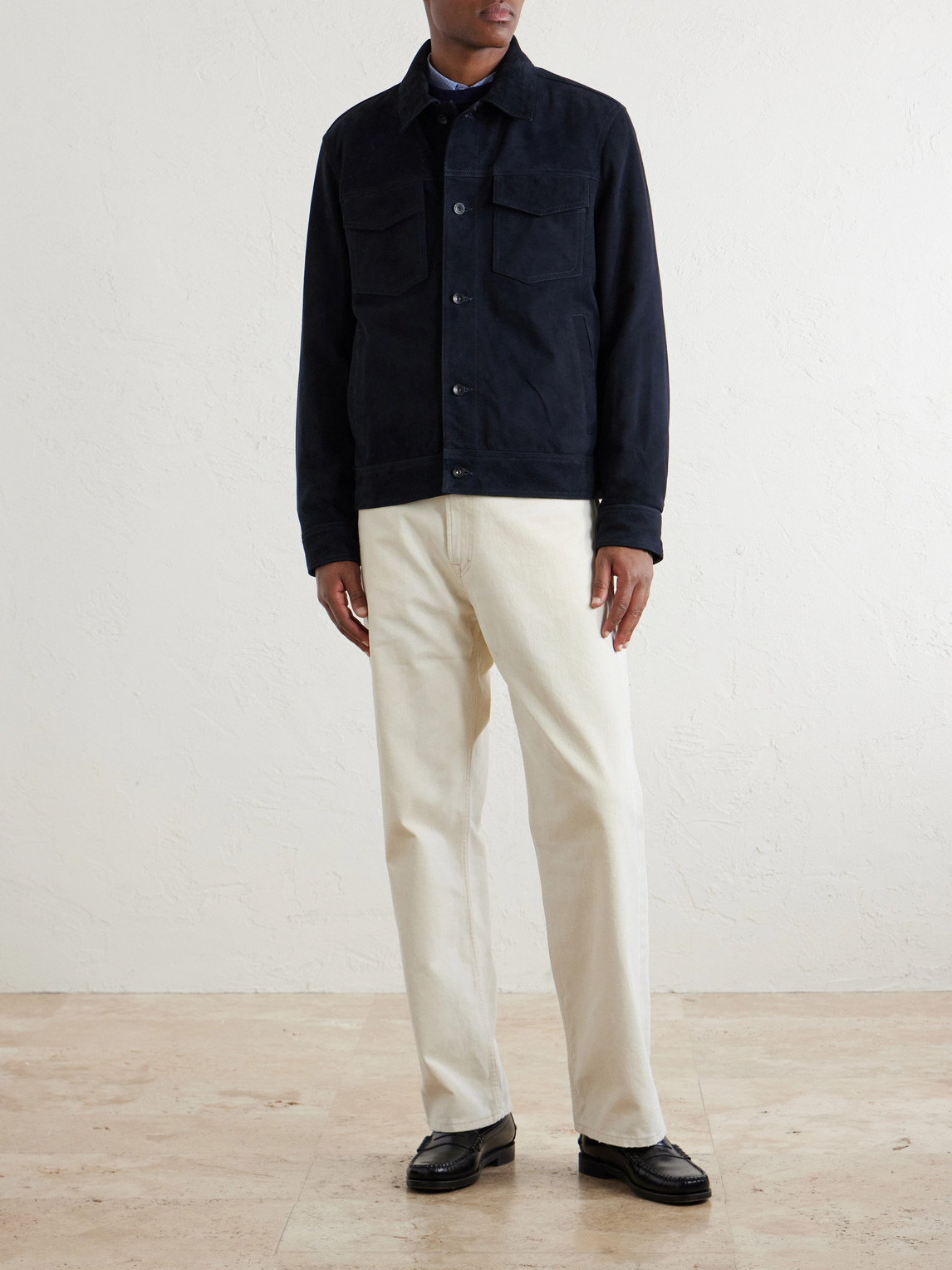 Suede Trucker Jacket