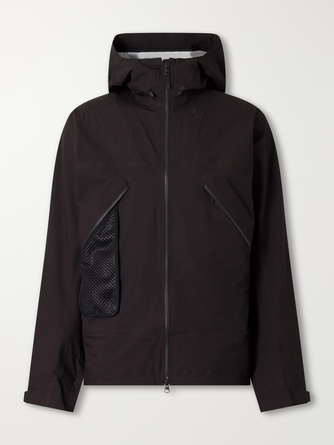 Goldwin Hooded Pertex Shield Pro Shell Jacket In Black