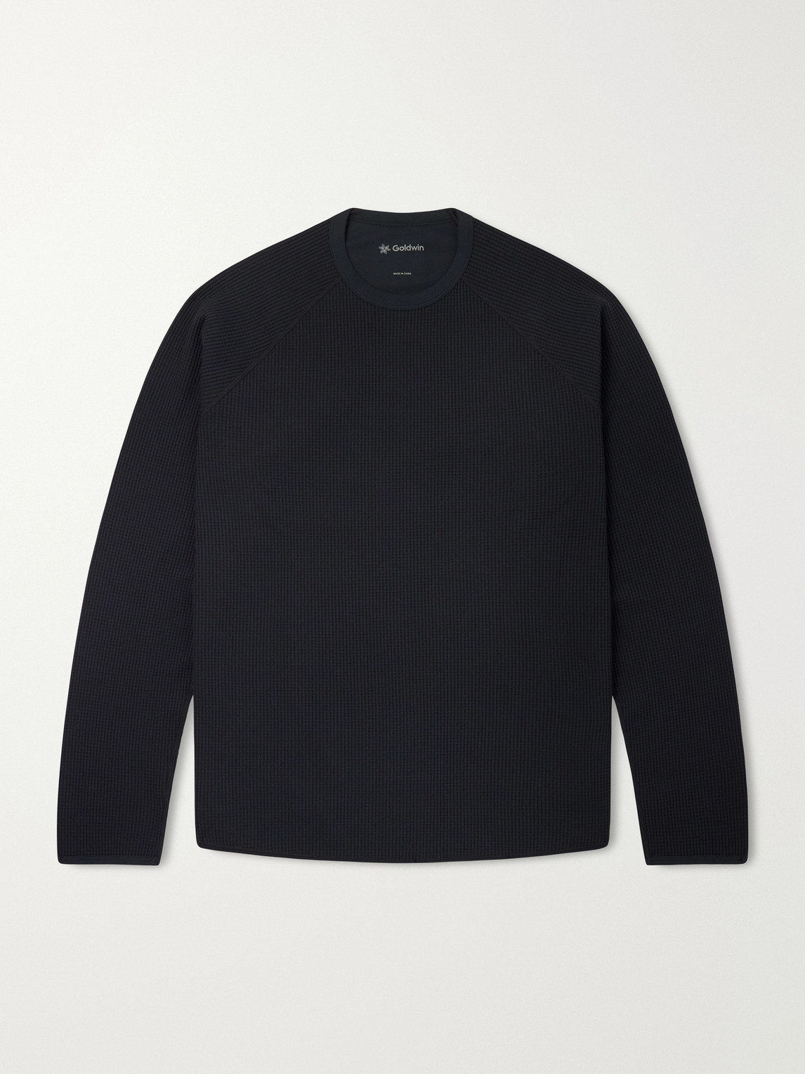 Goldwin Waffle-knit T-shirt In Black
