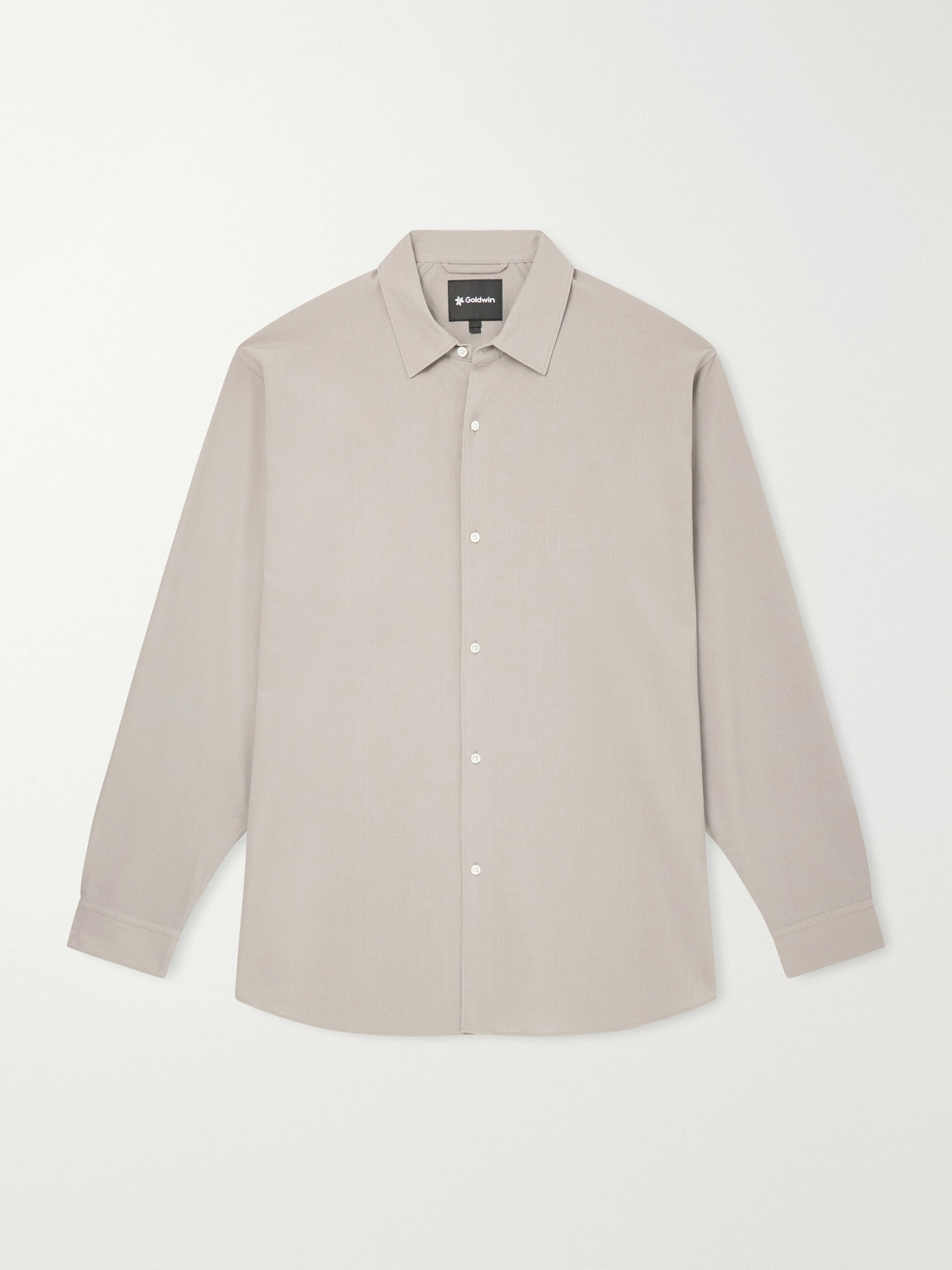 Goldwin Wool-fresco Shirt In Gray