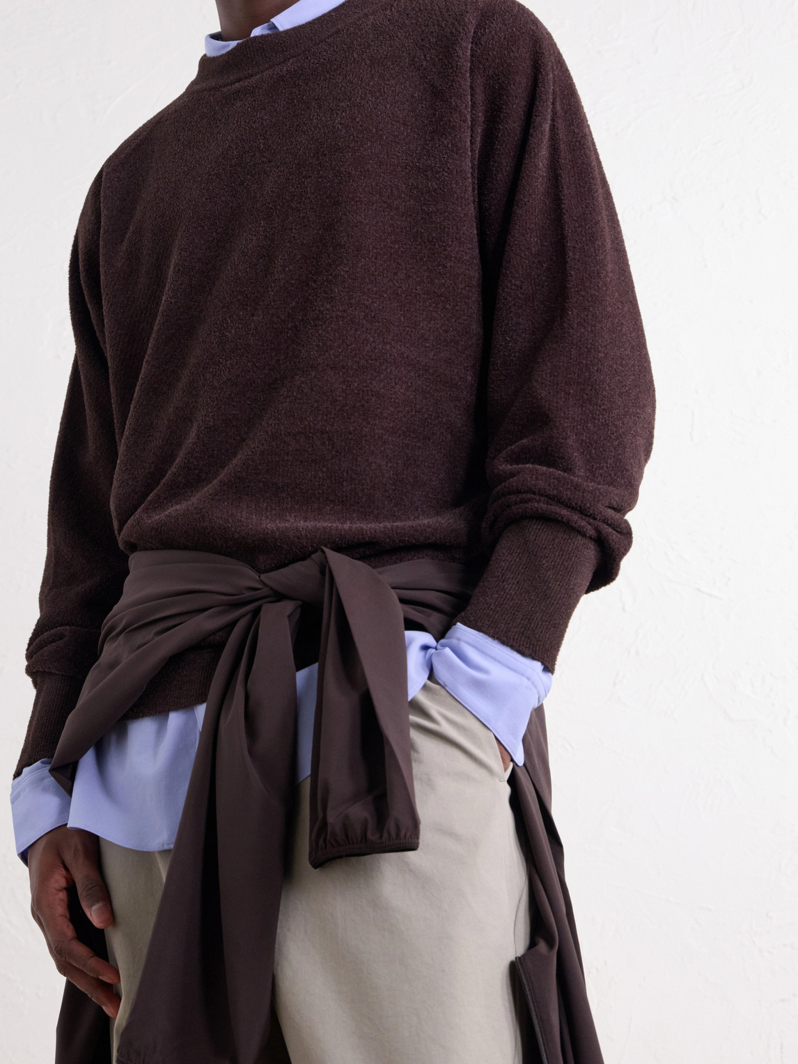 Goldwin Terry Ski Base Layer In Brown