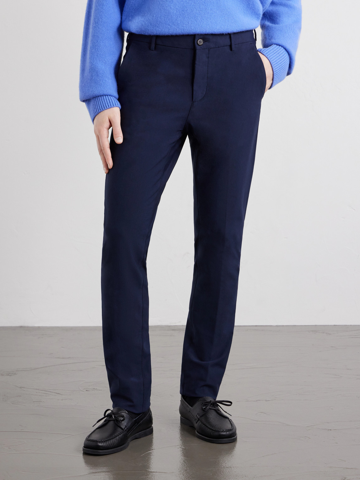 Straight-Leg Cotton-Blend Twill Chino