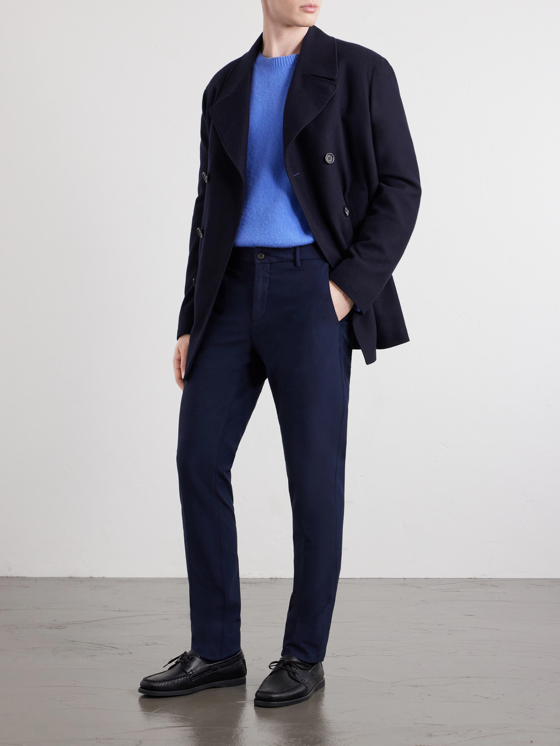 Straight-Leg Cotton-Blend Twill Chino