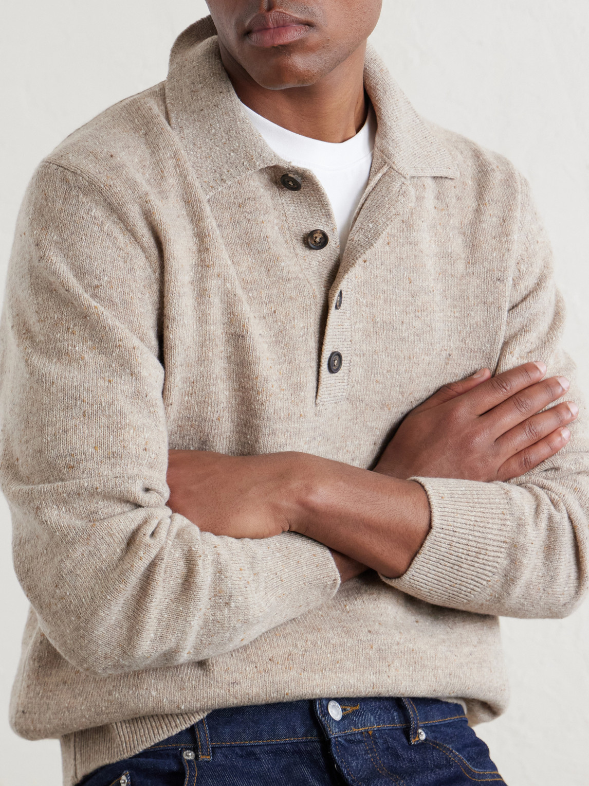 Wool Polo Sweater