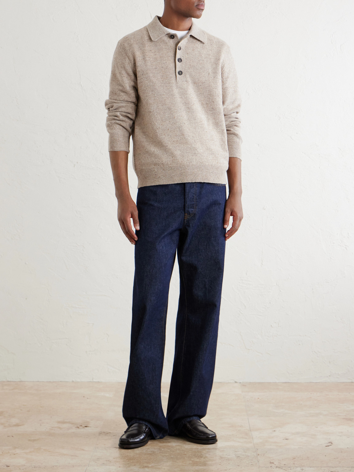 Wool Polo Sweater