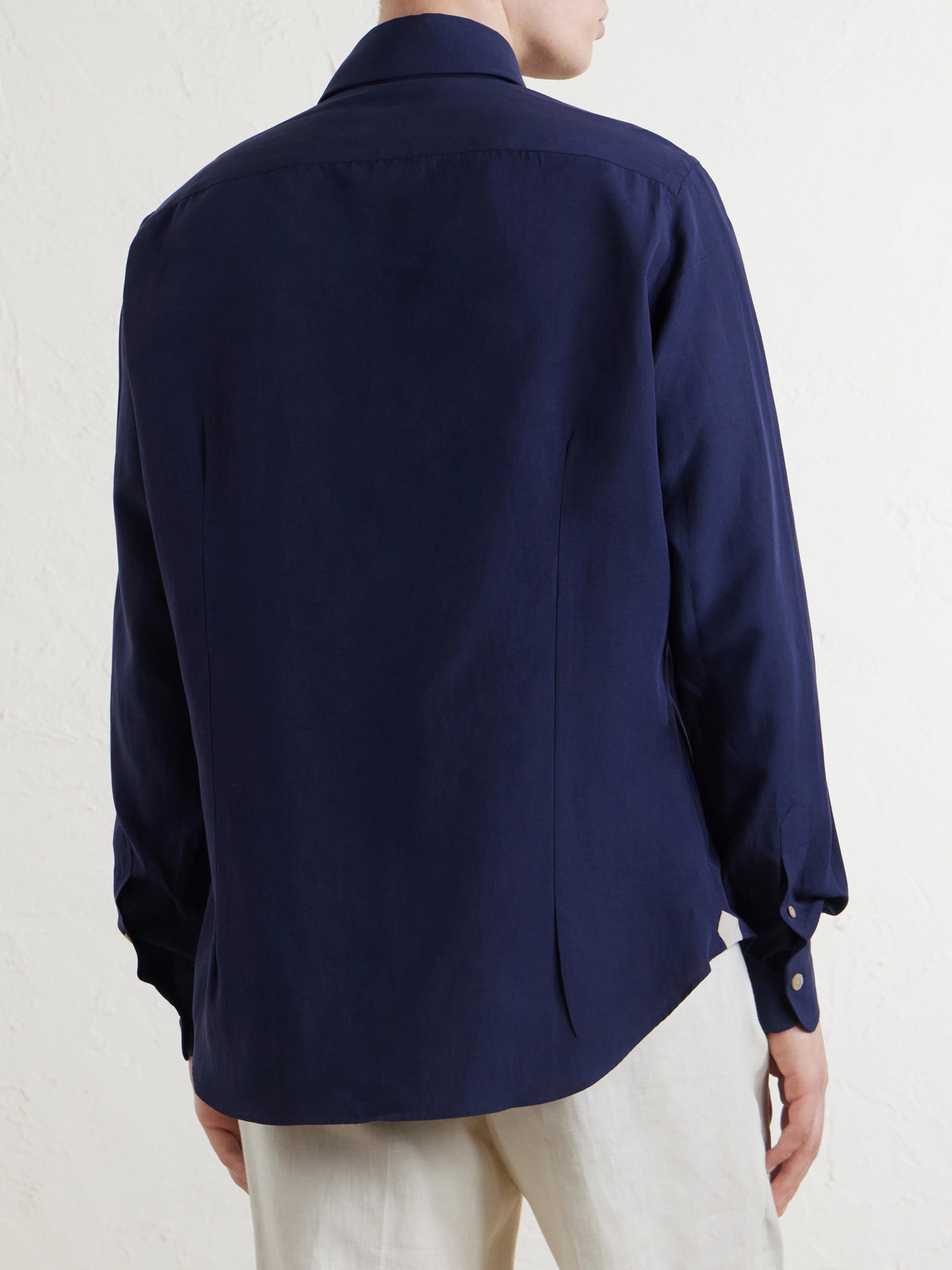 Lyocell, Linen And Cotton-Blend Shirt