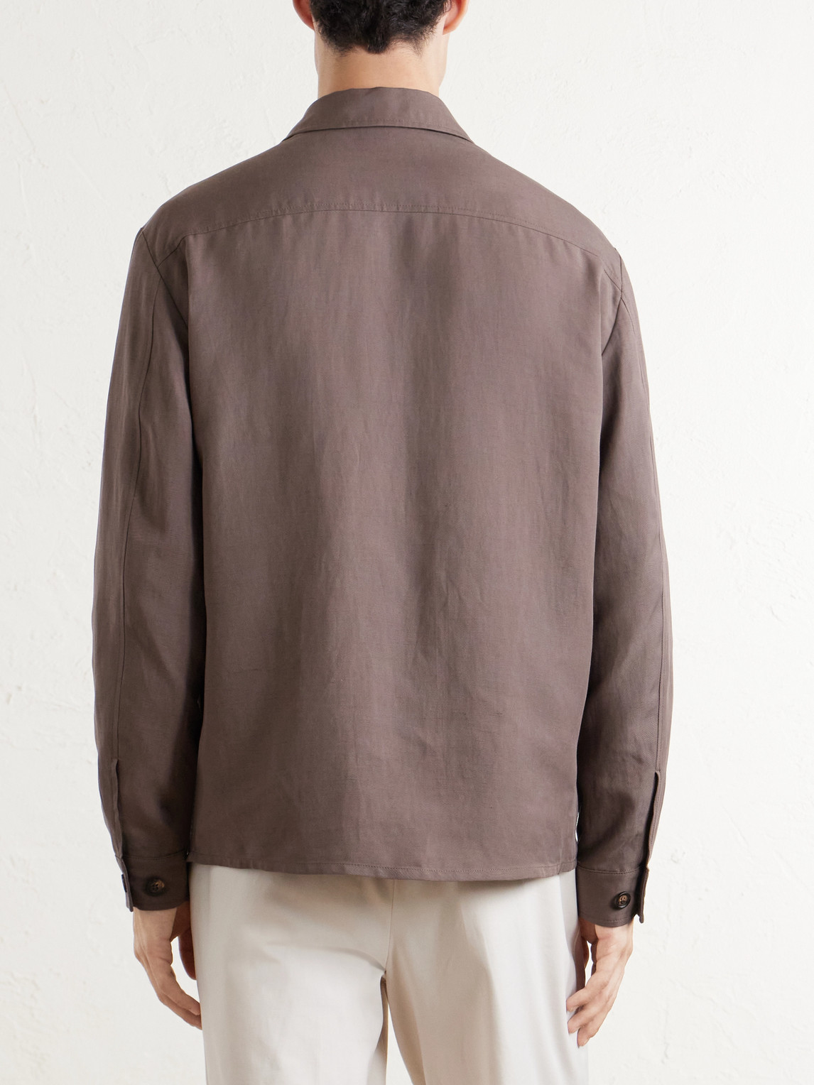 Lyocell And Linen-Blend Shirt