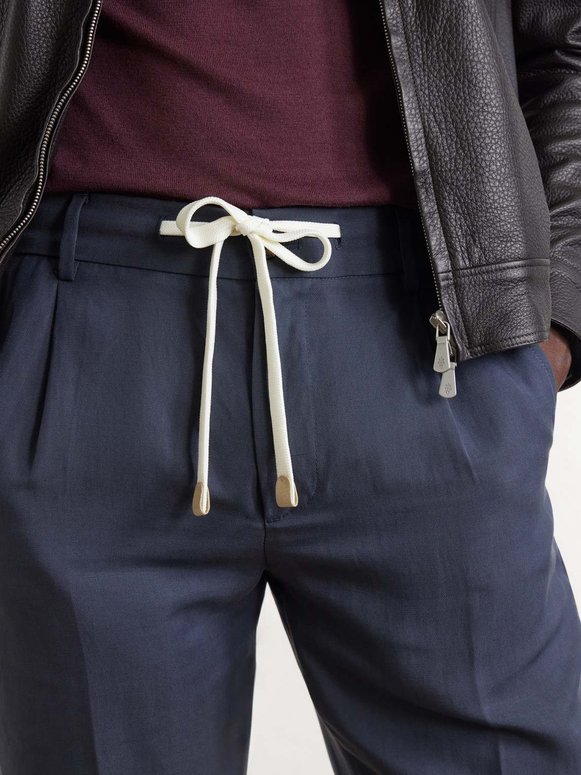 Straight-Leg Lyocell And Linen-Blend Trousers