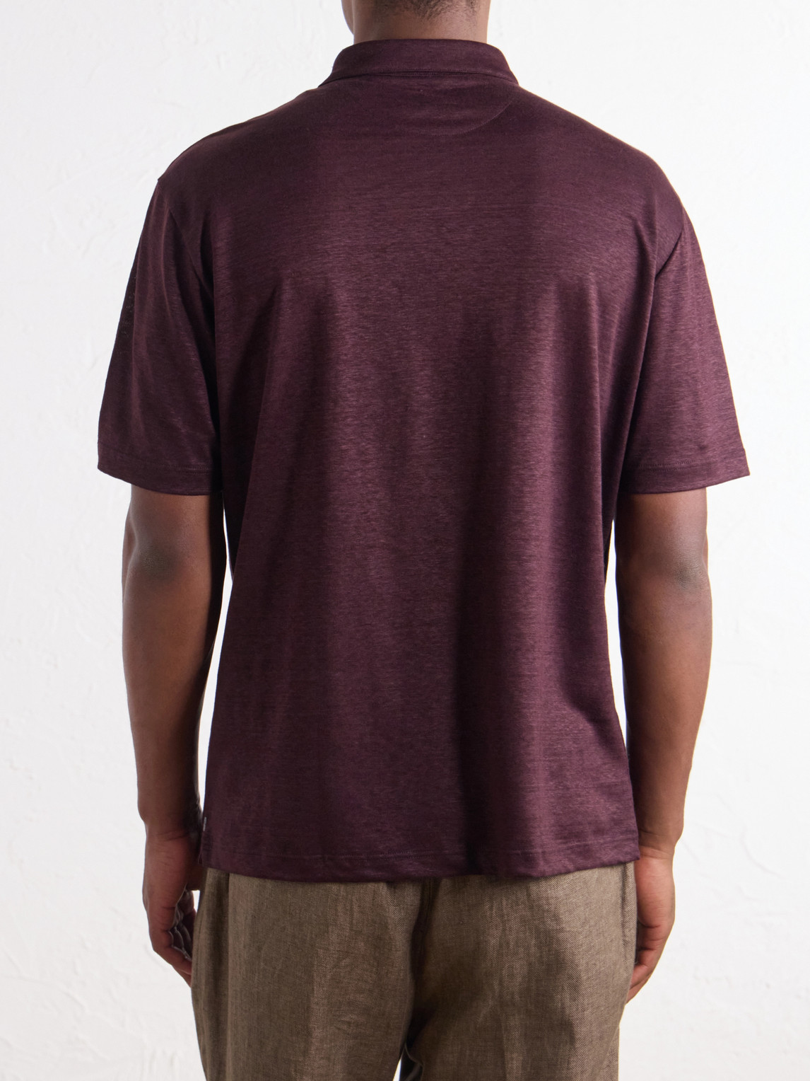 Jersey Polo Shirt Linen