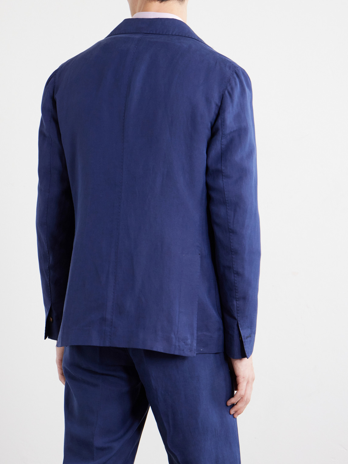 Lyocell And Linen-Blend Suit Jacket