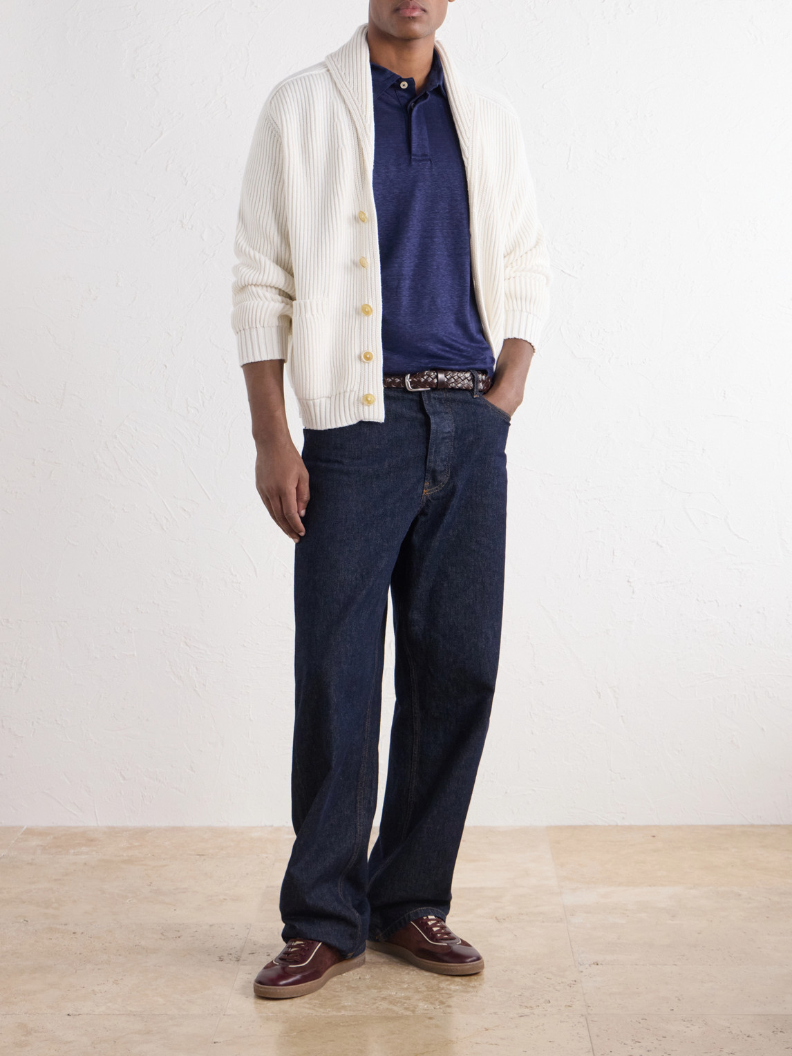 Jersey Polo Shirt Linen