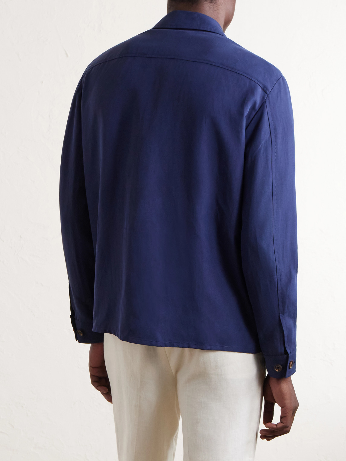 Lyocell And Linen-Blend Shirt