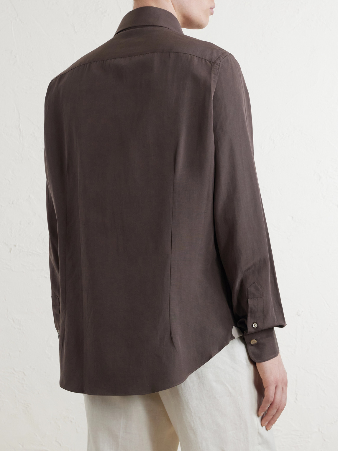 Lyocell, Linen And Cotton-Blend Shirt