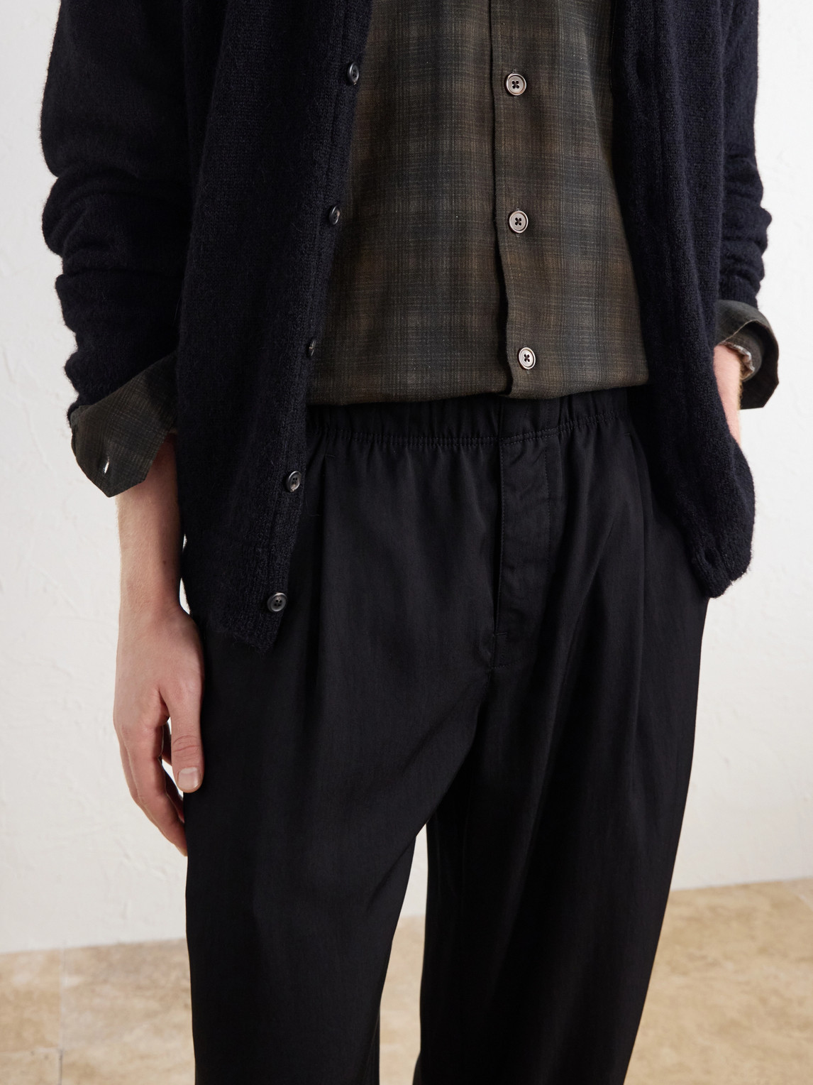 Wide-Leg Pleated Tencel™ Lyocel-Blend Twill Trousers