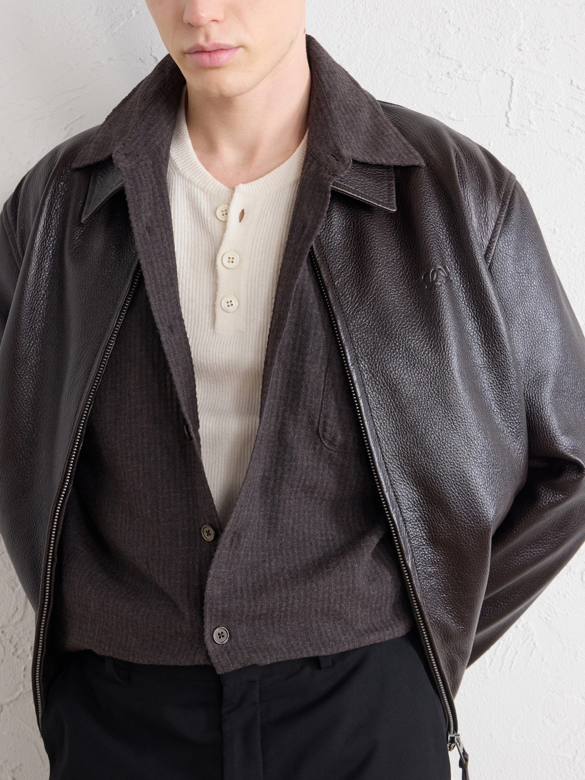 Borrowed Checked Woven Shirt