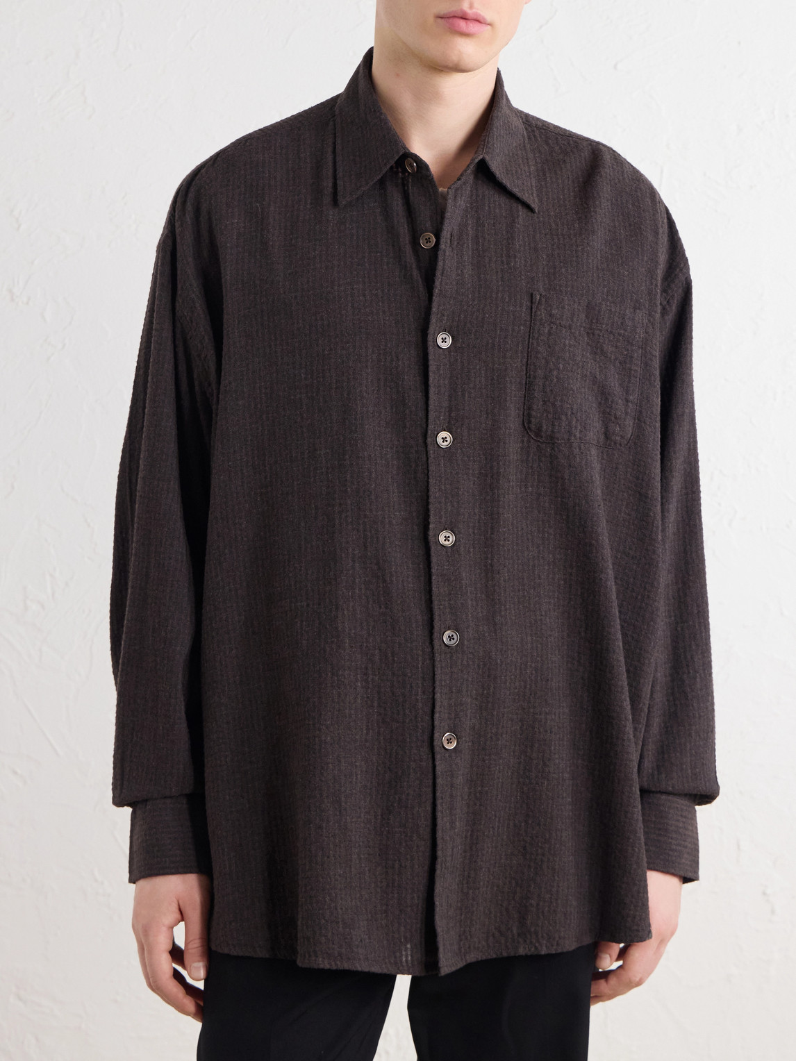 Borrowed Checked Woven Shirt