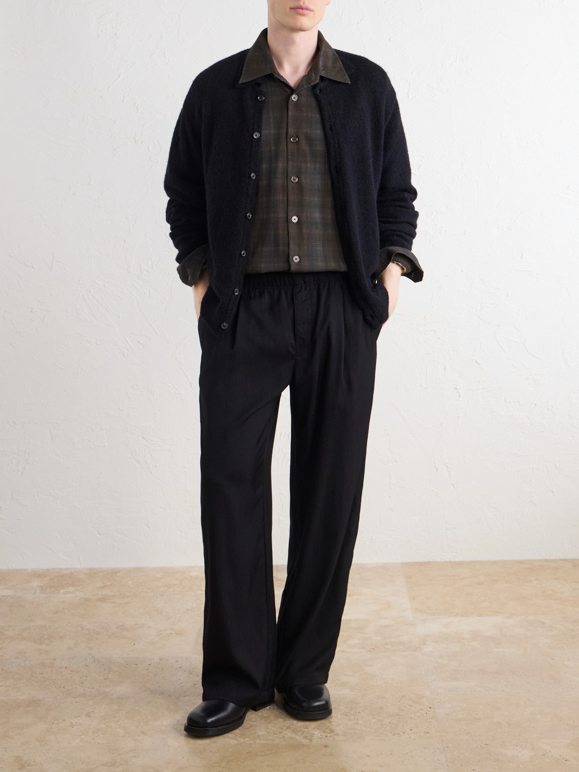Borrowed Checked Cotton-Flannel Shirt