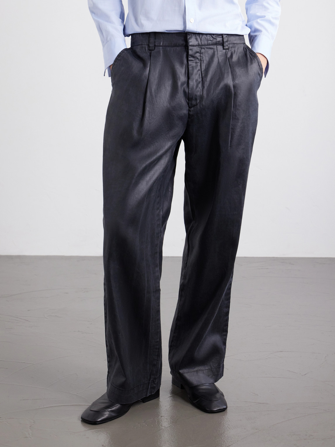 Straight-Leg Tencel™ Lyocell Trousers