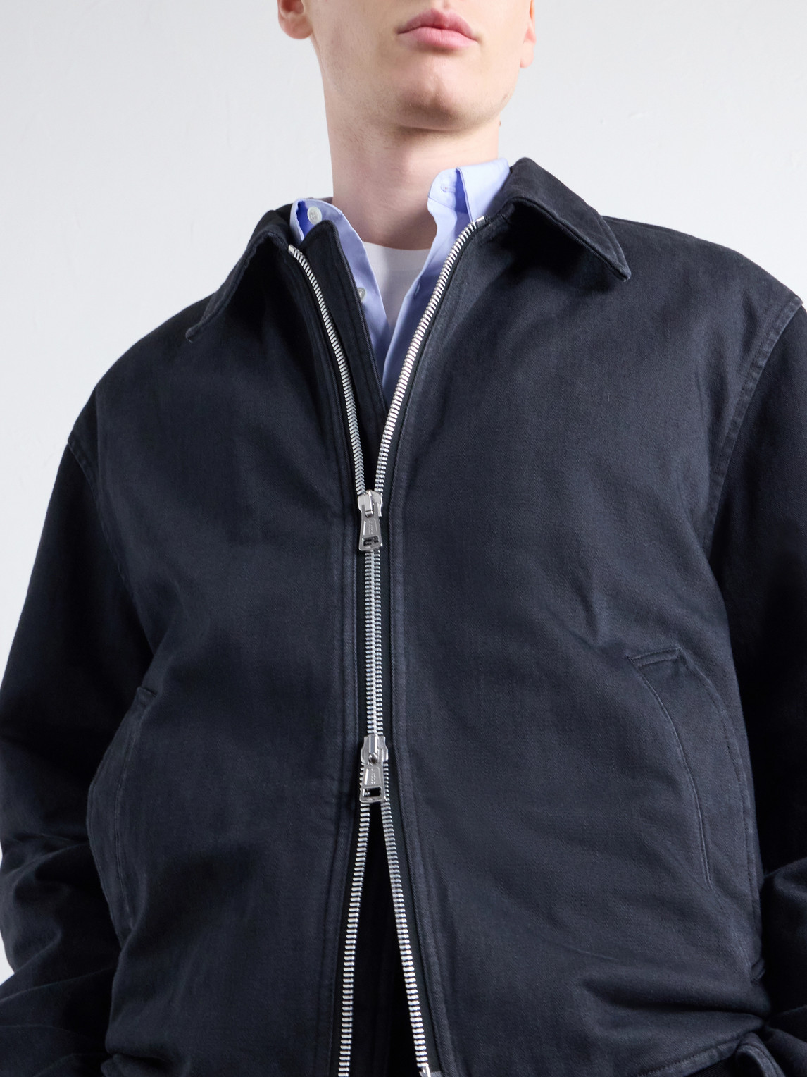 Slight Padded Organic Cotton-Twill Jacket