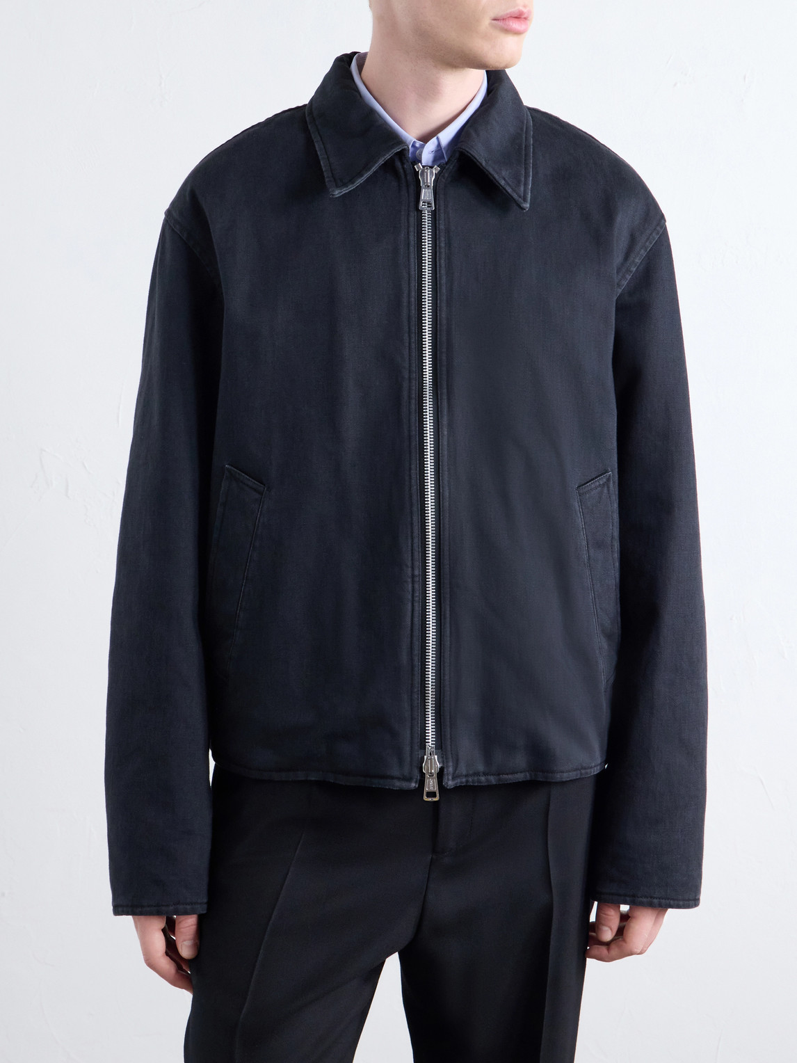 Slight Padded Organic Cotton-Twill Jacket