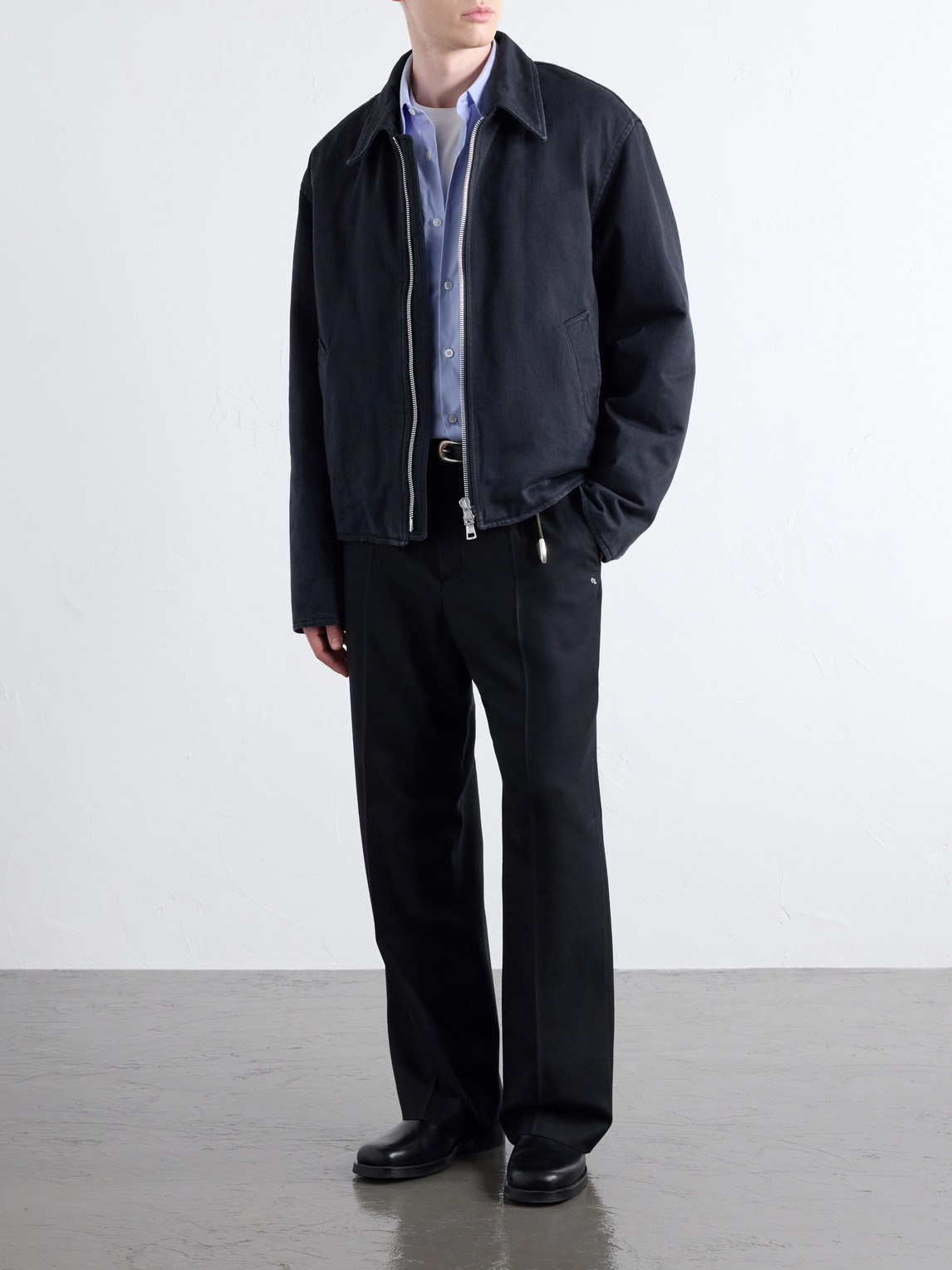 Slight Padded Organic Cotton-Twill Jacket
