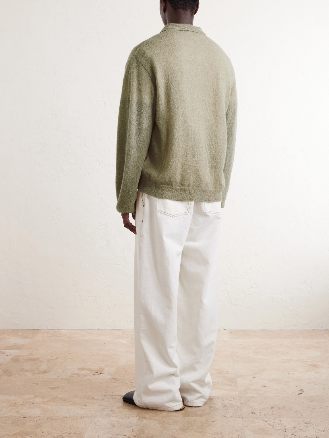 Evening Polo Alpaca And Wool-Blend Cardigan