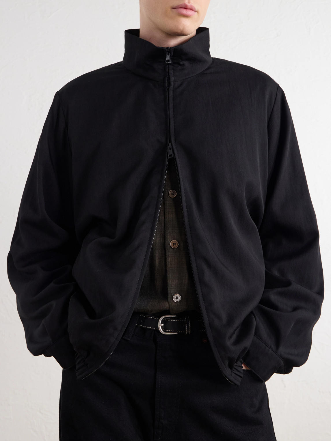Casino Tencel™ Lyocell-Blend Twill Blouson Jacket