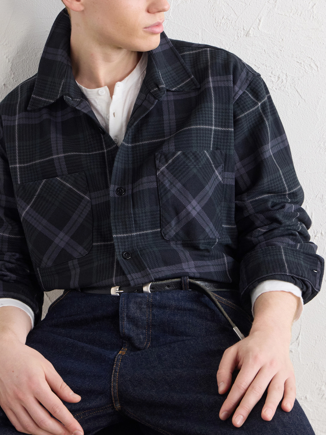 Whoppin Checked Cotton-Flannel Shirt