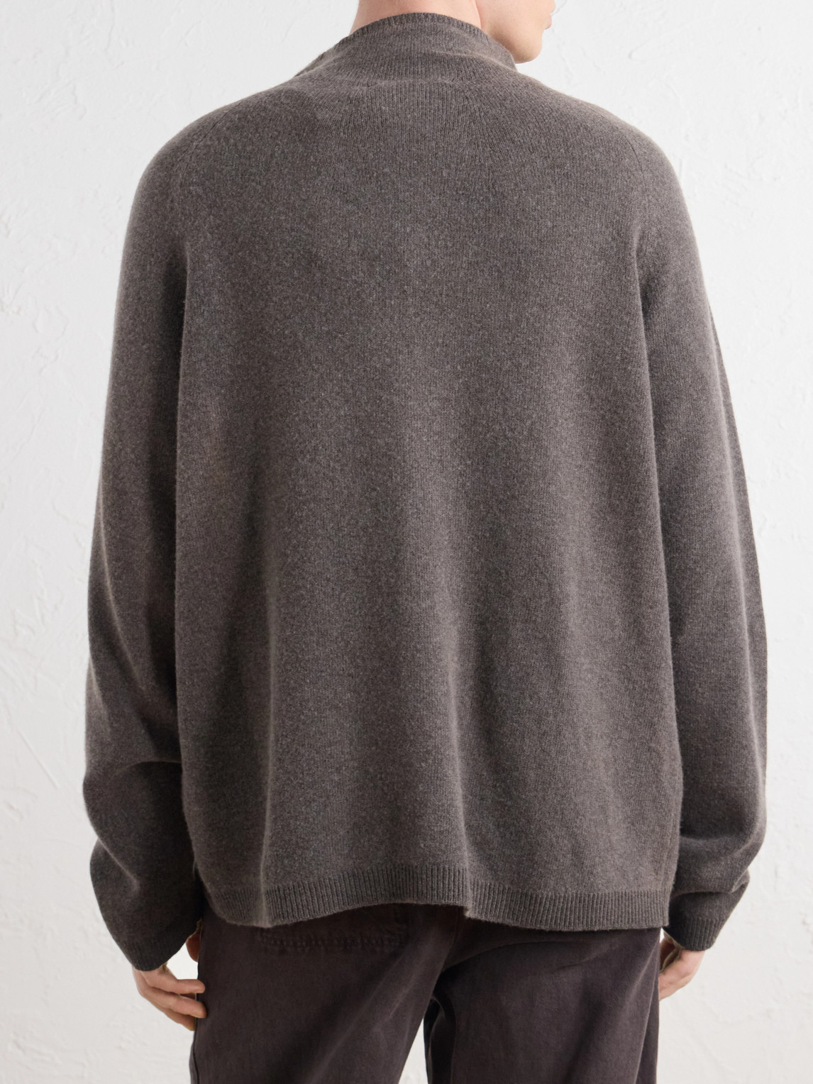 Merino Wool Zip-Up Cardigan