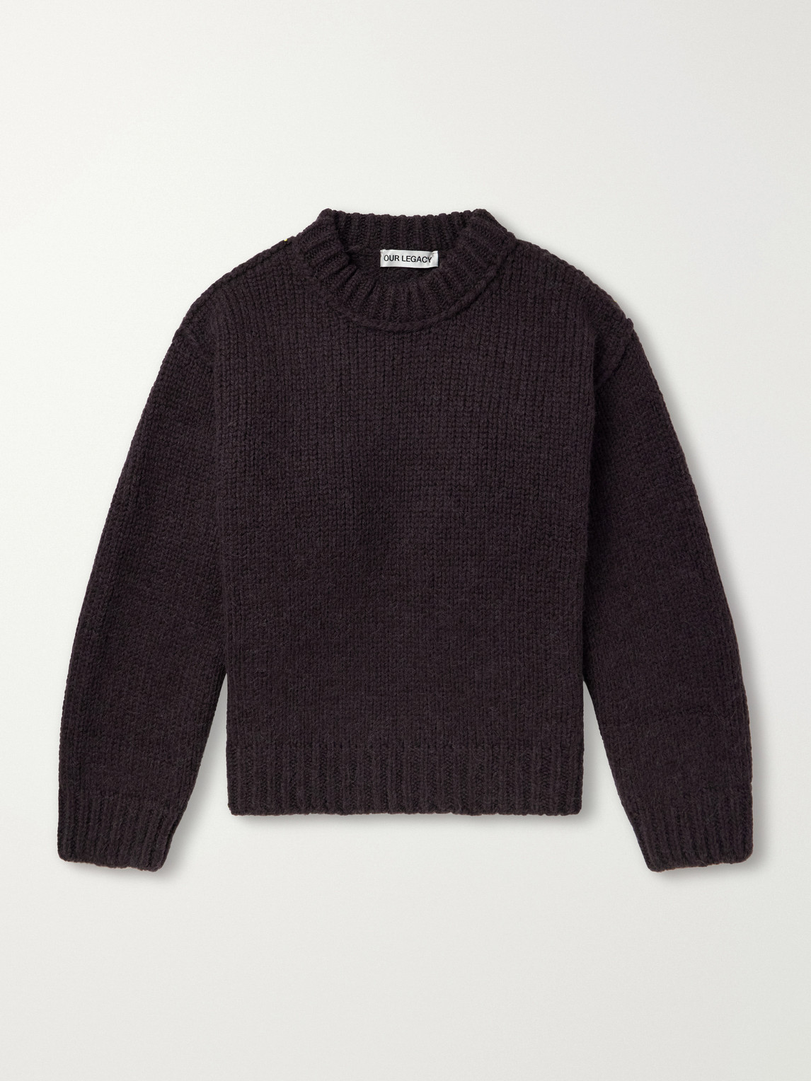 Our Legacy Wool And Alpaca-blend Sweater In Brown