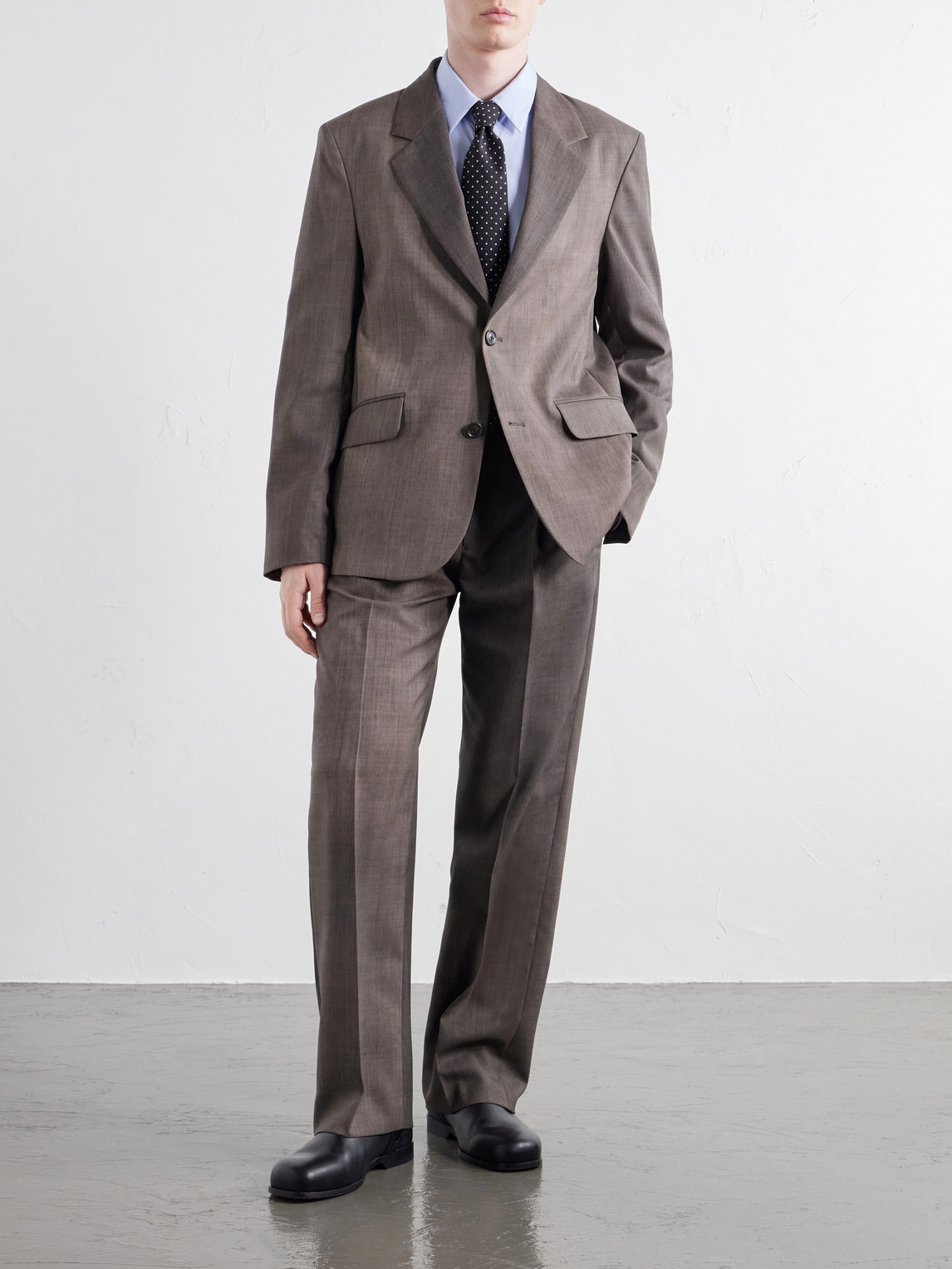Virgin Wool-Blend Twill Suit Jacket