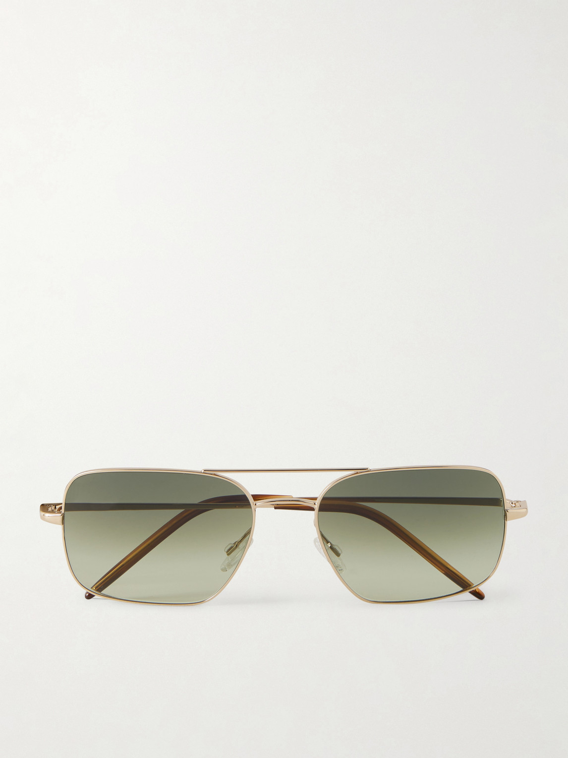 Oliver Peoples Victory II Aviator-Style Gold-Tone Sunglasses - Men