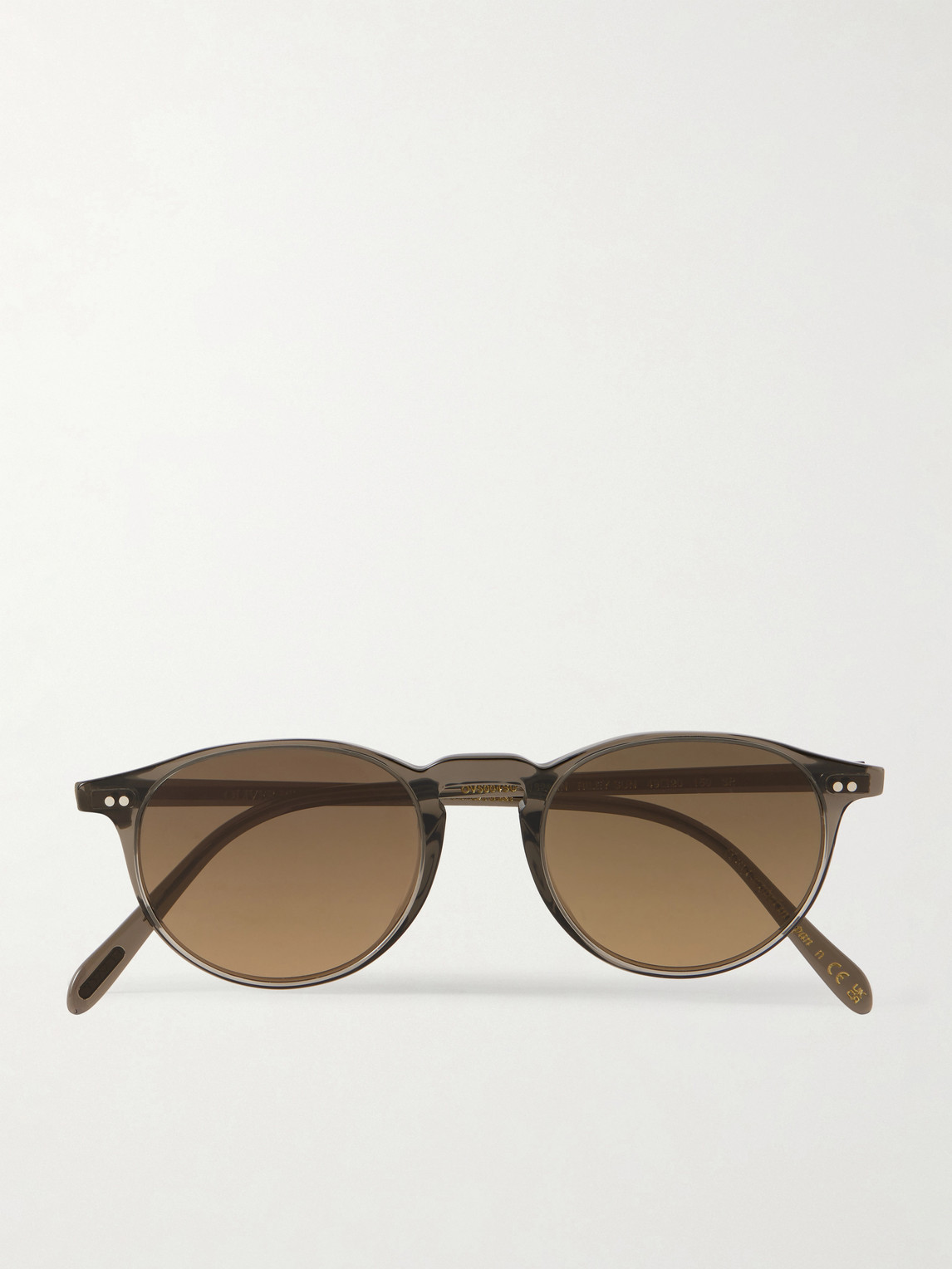 Oliver Peoples Riley Sun Round-Frame Acetate Sunglasses - Men