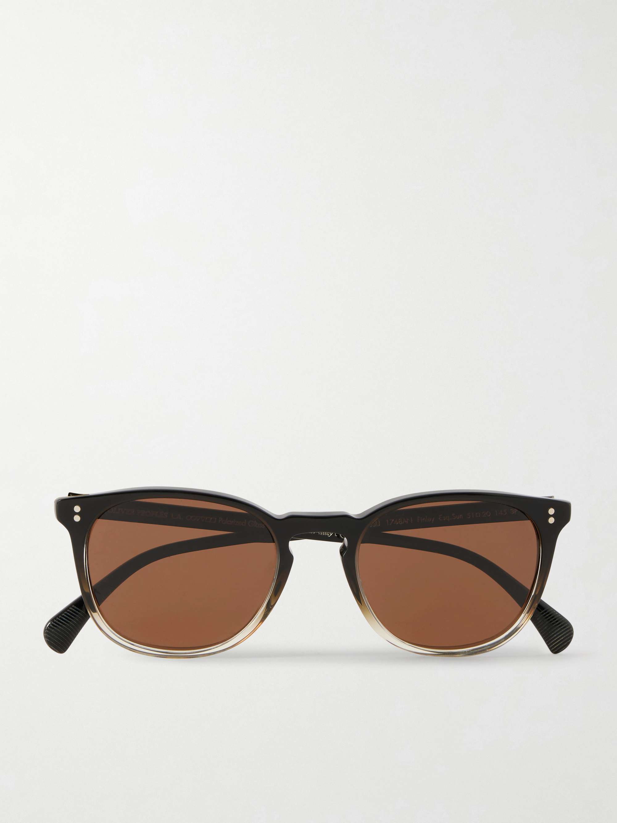 OLIVER PEOPLES Finley Esq Round-Frame Matte-Acetate Polarised Sunglasses