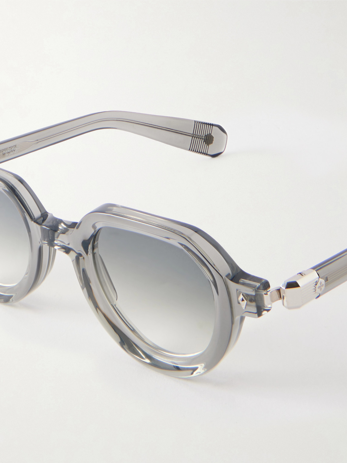  Sato - Elnat Round-frame Acetate Sunglasses - Men - Gray 
