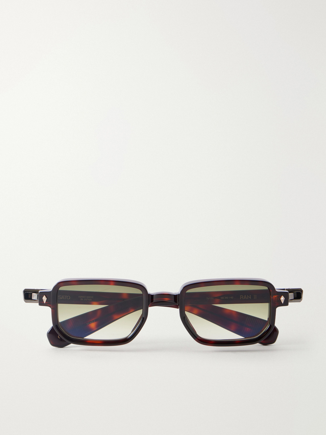 Sato Ran Ii Square-frame Acetate Sunglasses In Brown